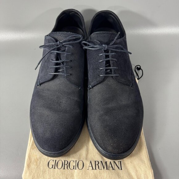 Giorgio Armani Men\'s Perforated Suede Sport Derby Shoes Size 11 Giorgio Armani Men main image 3